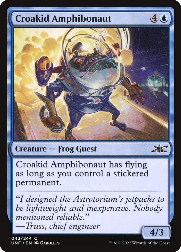 Croakid Amphibonaut (UNF-043) [Unfinity] Foil
