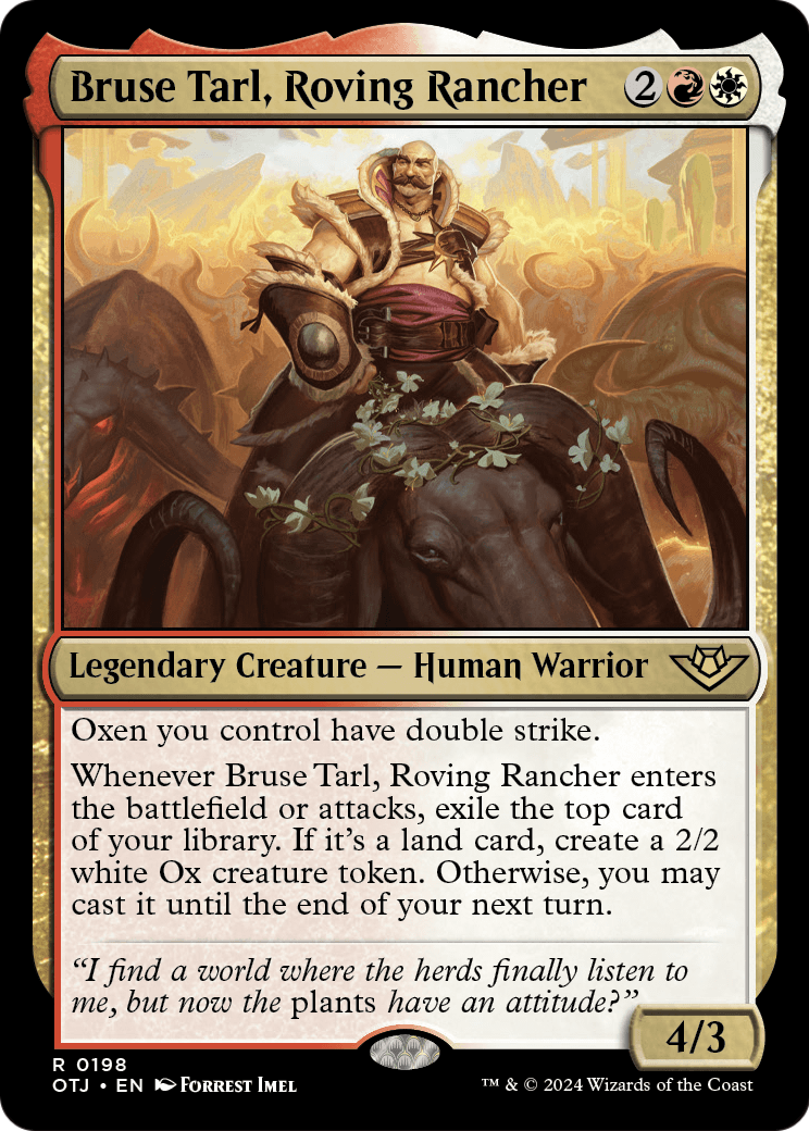 Bruse Tarl, Roving Rancher (OTJ-198) [Outlaws of Thunder Junction] Foil