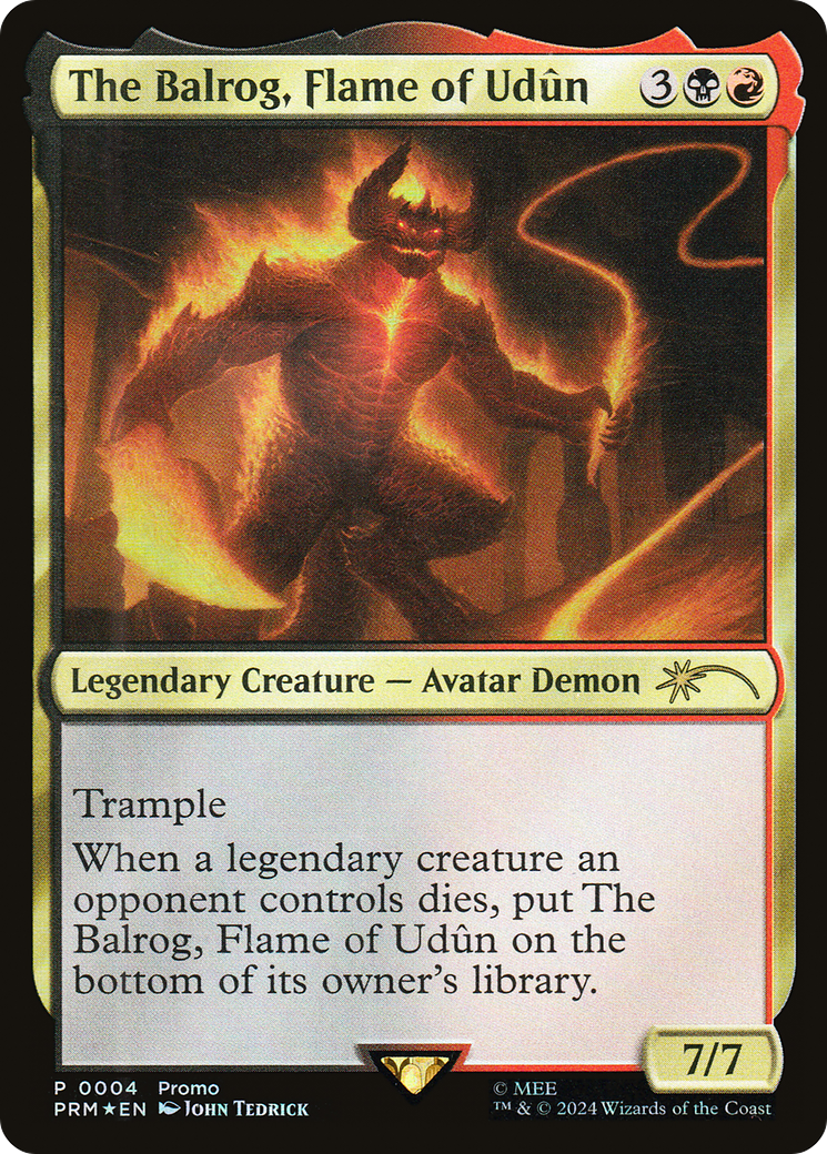 The Balrog, Flame of Udun (UMP-004) [Tales of Middle-earth Deluxe Commander Kit] Foil