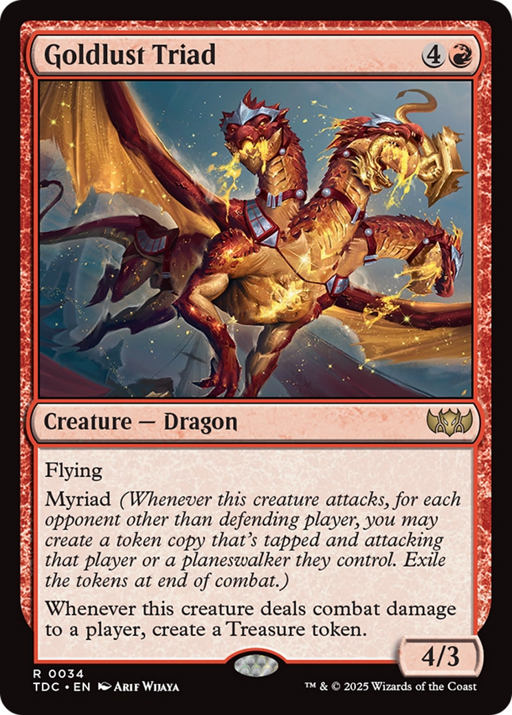 Goldlust Triad (TDC-034) [Commander: Tarkir: Dragonstorm]