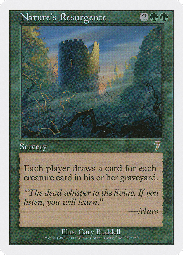 Nature's Resurgence (7ED-259) [7th Edition] Foil