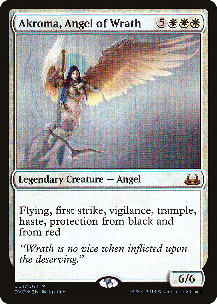 Akroma, Angel of Wrath (DD3-001) [Duel Decks Anthology: Divine vs. Demonic] Foil