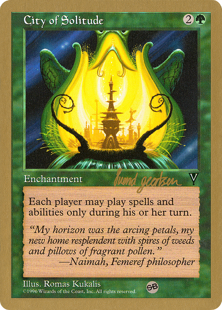 City of Solitude - 1997 Svend Geertsen (VIS) (SB) [World Championship Decks 1997]
