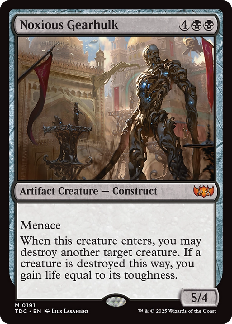 Noxious Gearhulk (TDC-191) [Commander: Tarkir: Dragonstorm]