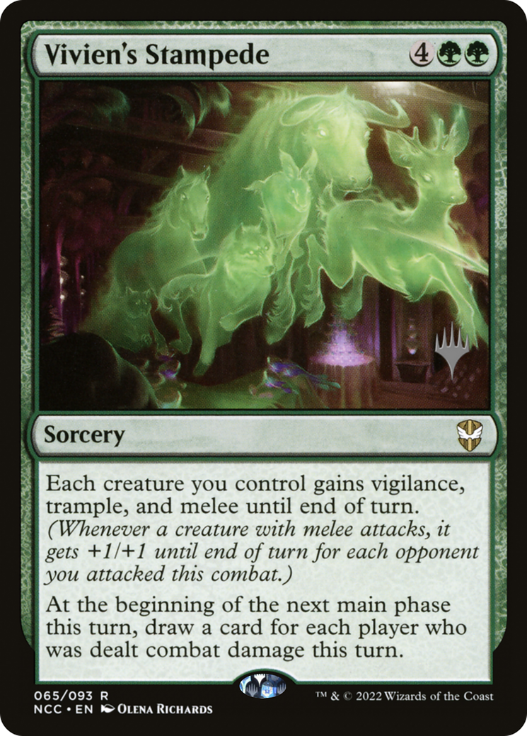 Vivien's Stampede (PPSNC-065) [Promo Pack: New Capenna Commander Promos] Foil