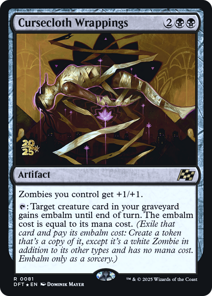 Cursecloth Wrappings (PRE-081) [Prerelease Cards] Foil
