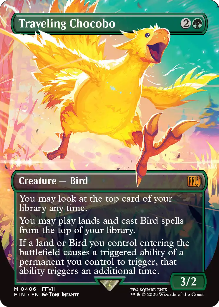 Traveling Chocobo (Borderless) (FIN-406) [FINAL FANTASY]