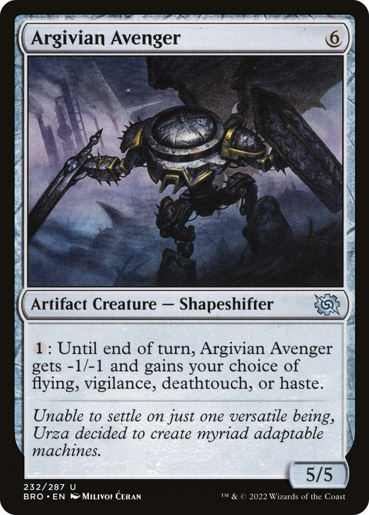 Argivian Avenger (BRO-232) [The Brothers' War] Foil