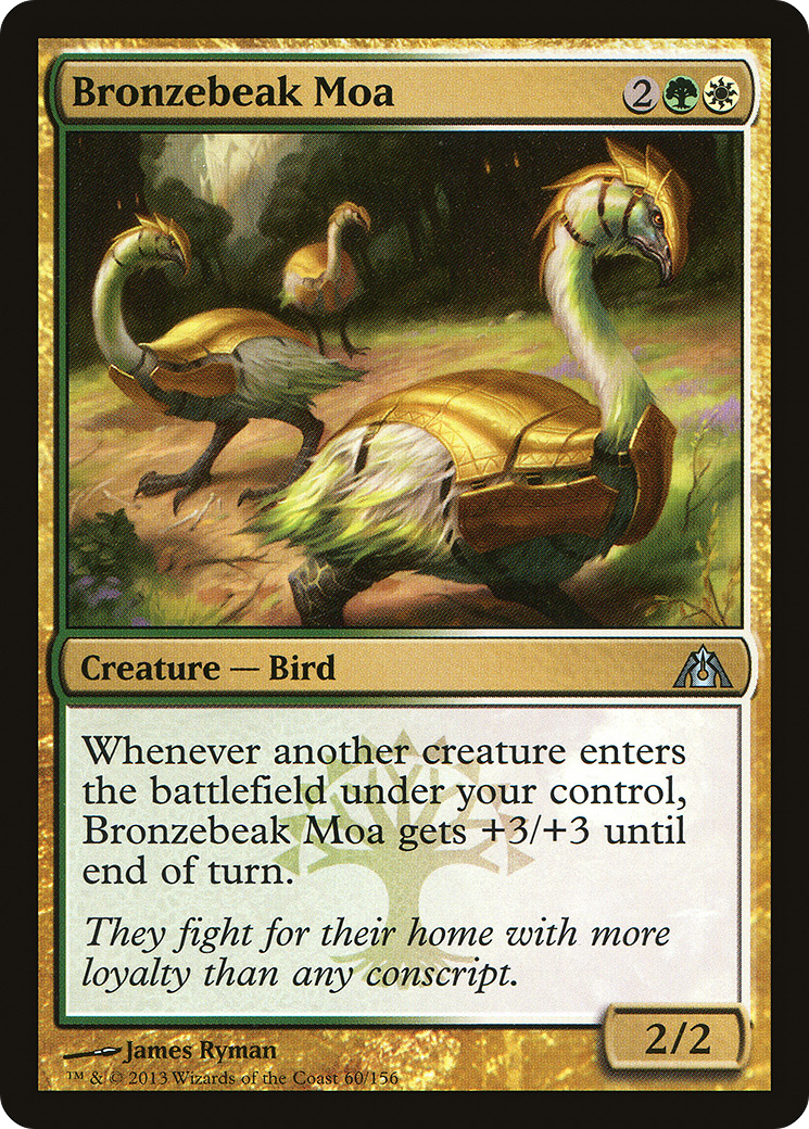 Bronzebeak Moa (DGM-060) [Dragon's Maze] Foil