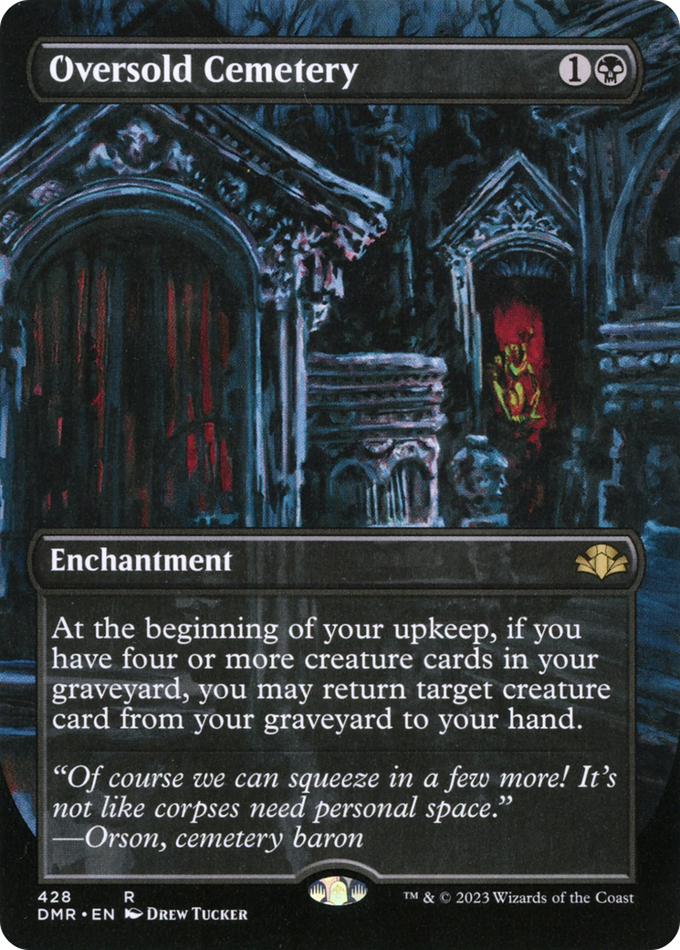 Oversold Cemetery (Borderless) (DMR-428) [Dominaria Remastered] Foil