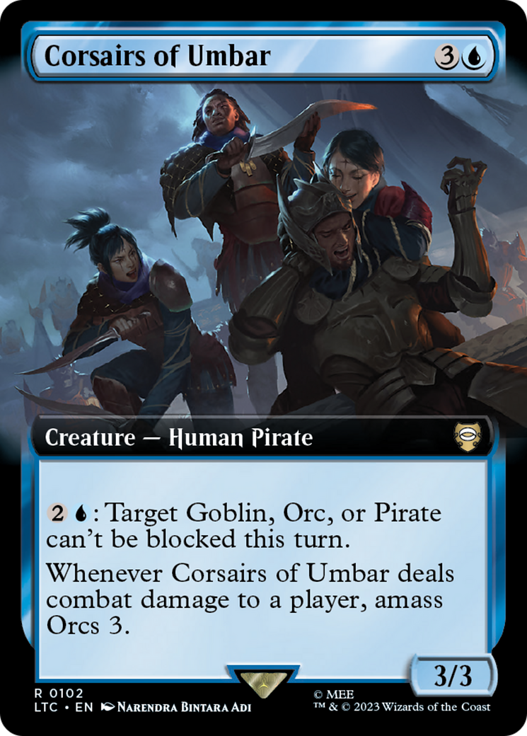 Corsairs of Umbar (Extended Art) (LTC-102) [Tales of Middle-earth Commander] Foil