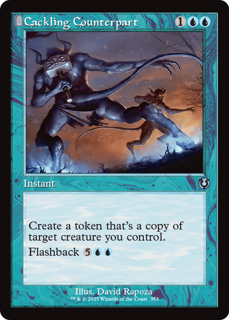 Cackling Counterpart (Retro Frame) (INR-353) [Innistrad Remastered] Foil