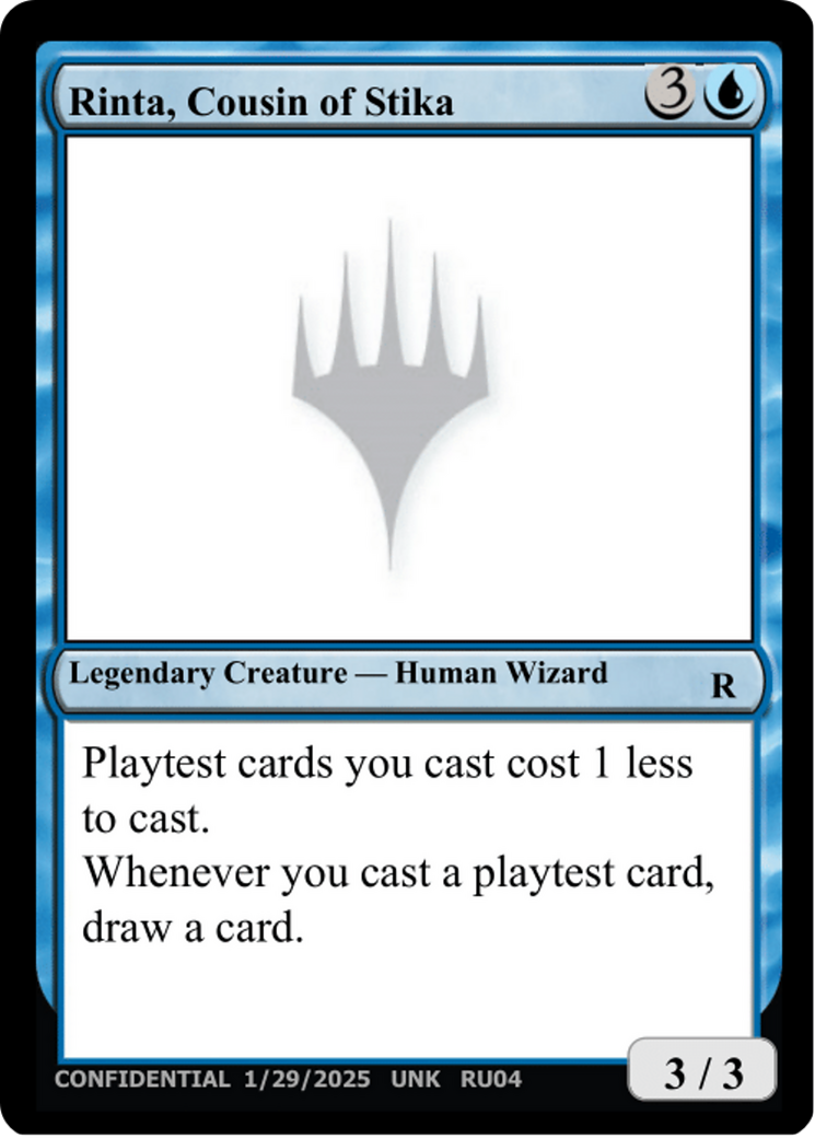 Rinta, Cousin of Sitka (UNK-RU04) [Un-Known Event Playtest Cards]