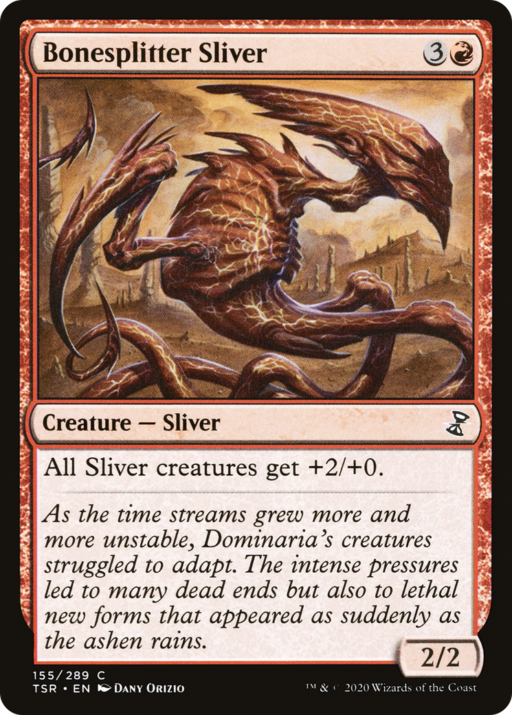 Bonesplitter Sliver (TSR-155) [Time Spiral Remastered] Foil