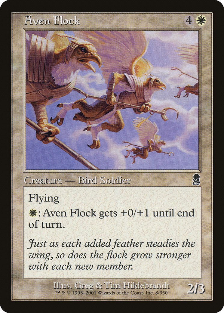 Aven Flock (ODY-008) [Odyssey] Foil