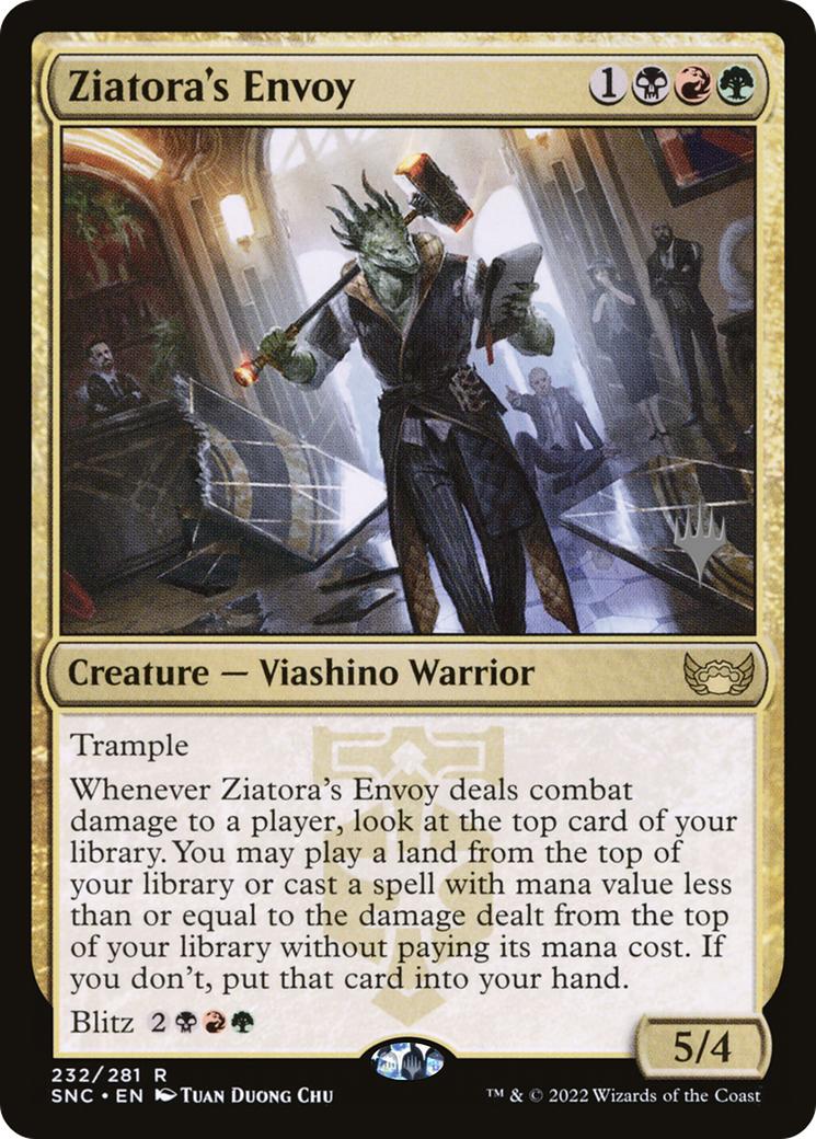 Ziatora's Envoy (PPSNC-232) [Promo Pack: Streets of New Capenna Promos] Foil