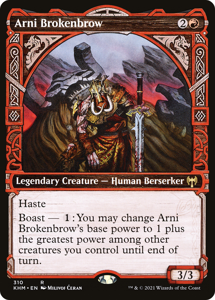 Arni Brokenbrow (Showcase) (KHM-310) [Kaldheim] Foil