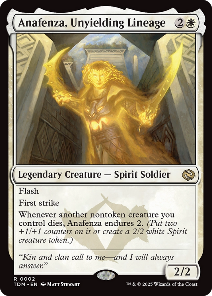 Anafenza, Unyielding Lineage (TDM-002) [Tarkir: Dragonstorm] Foil