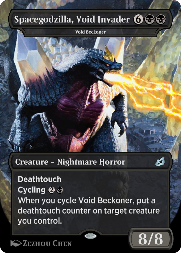 Spacegodzilla, Death Corona - Void Beckoner (IKO-373A) (Borderless) [Ikoria: Lair of Behemoths]