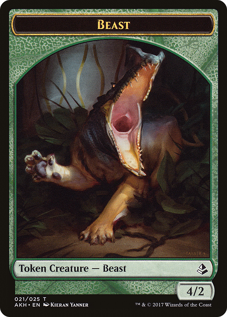 Beast Token (AKH-021) [Amonkhet Tokens] Foil