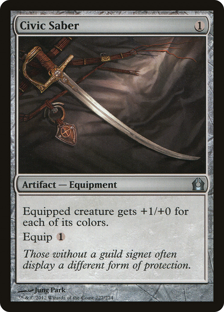 Civic Saber (RTR-227) [Return to Ravnica] Foil