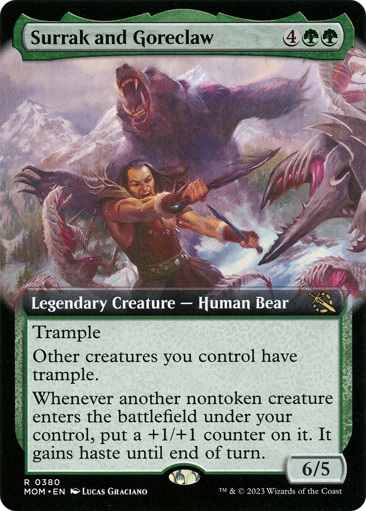 Surrak and Goreclaw (Extended Art) (MOM-380) [March of the Machine]