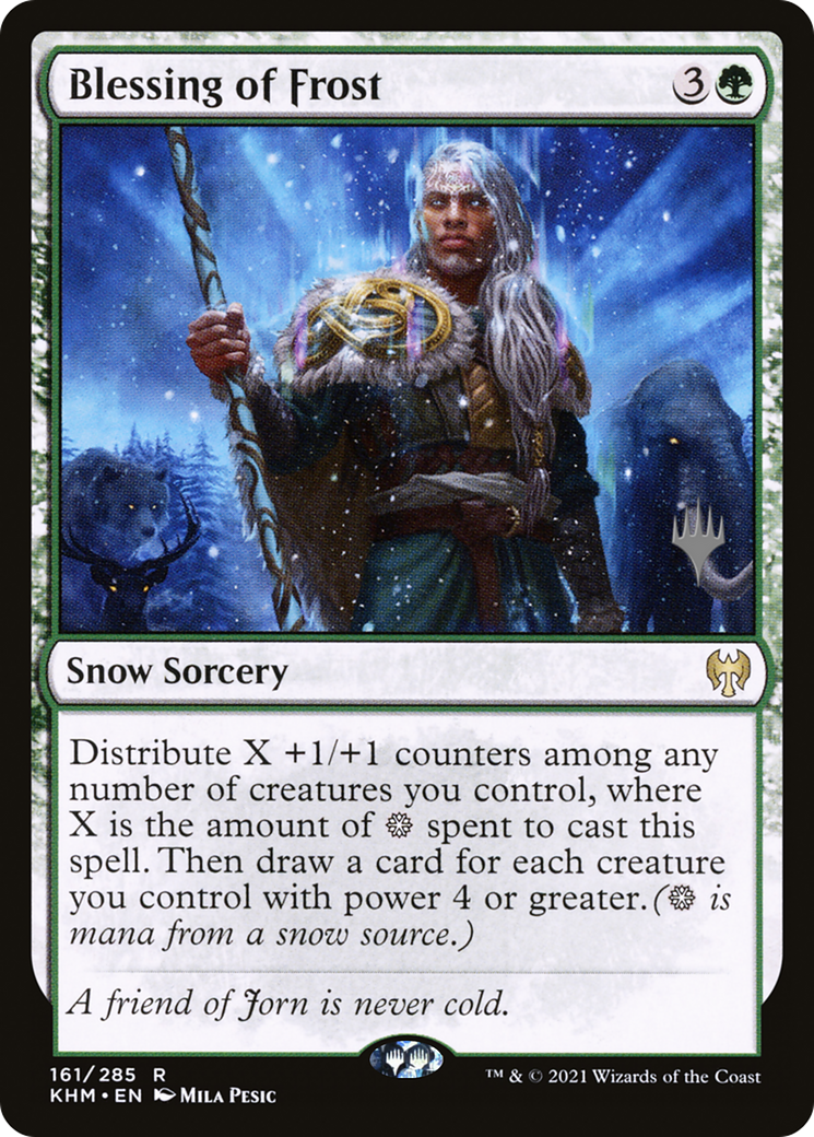 Blessing of Frost (PPKHM-161) [Promo Pack: Kaldheim Promos] Foil