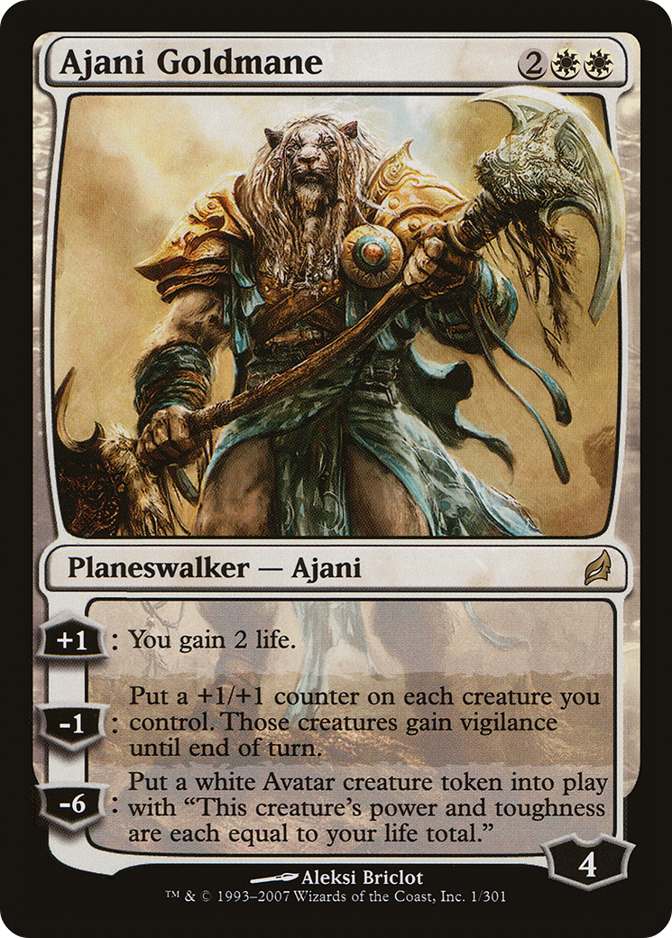 Ajani Goldmane (LRW-001) [Lorwyn] Foil