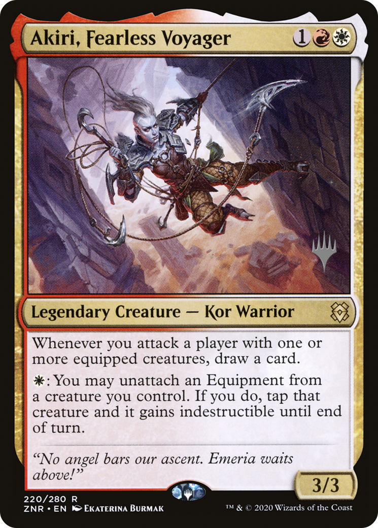 Akiri, Fearless Voyager (PPZNR-220) [Promo Pack: Zendikar Rising Promos]