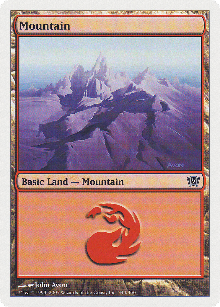 Mountain (9ED-344) [9th Edition] Foil