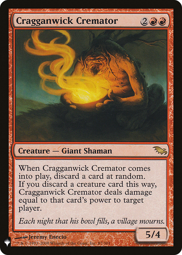 Cragganwick Cremator (LIST-SHM-87) [The List]