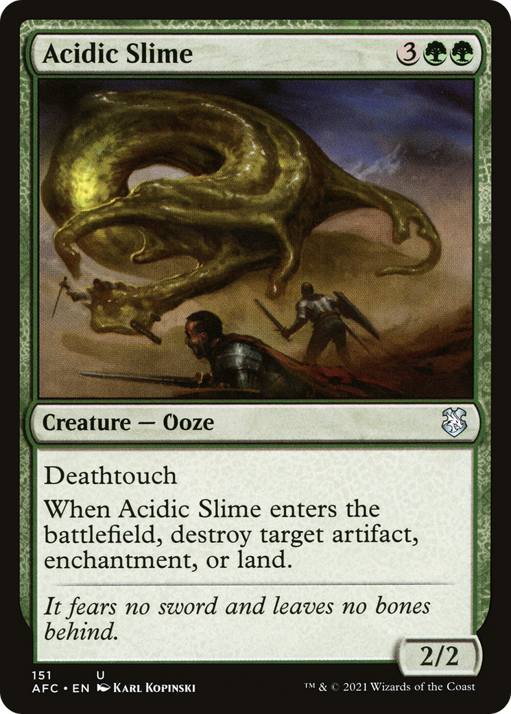 Acidic Slime (AFC-151) [Forgotten Realms Commander]