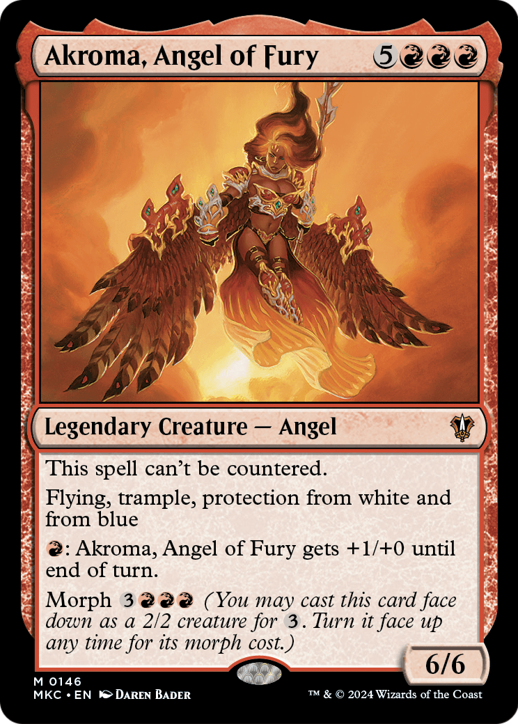 Akroma, Angel of Fury (MKC-146) [Murders at Karlov Manor Commander]