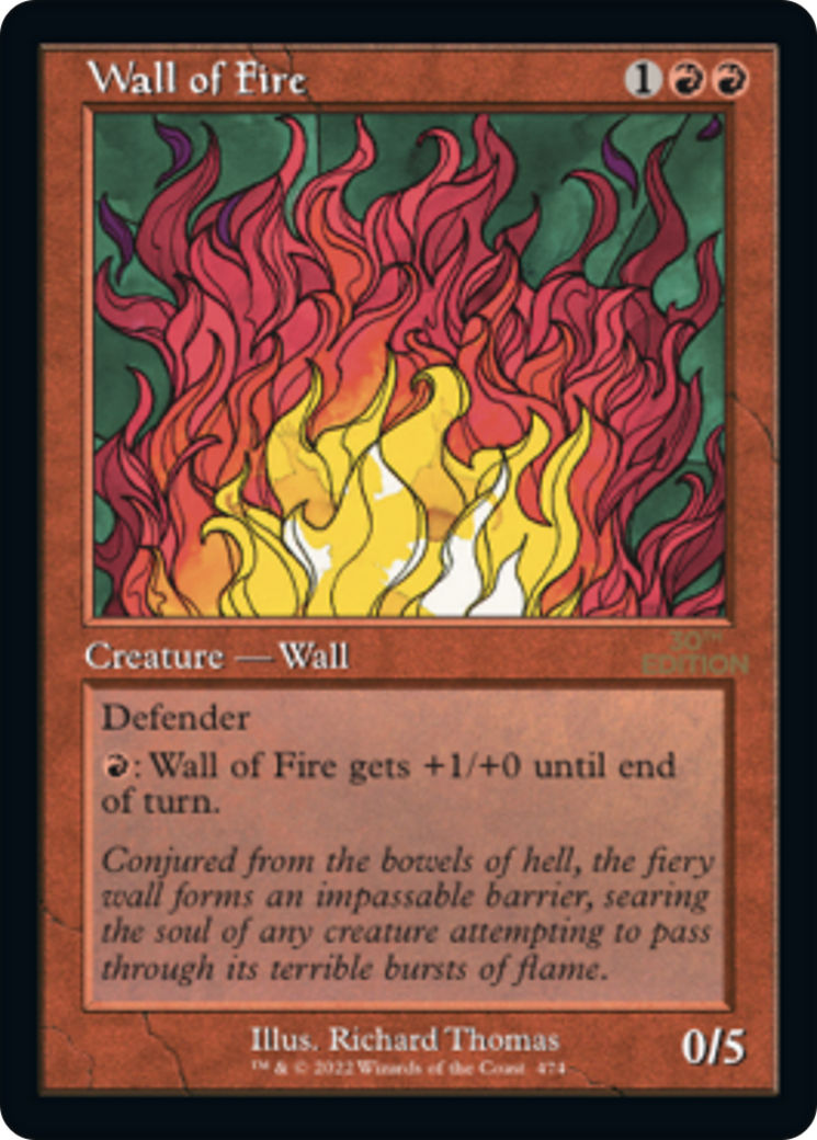 Wall of Fire (Retro Frame) (30A-474) [30th Anniversary Edition]