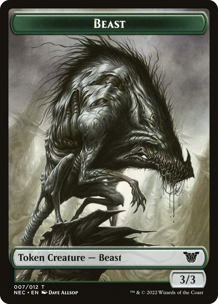 Beast (TNEC-007) [Neon Dynasty Commander Tokens]