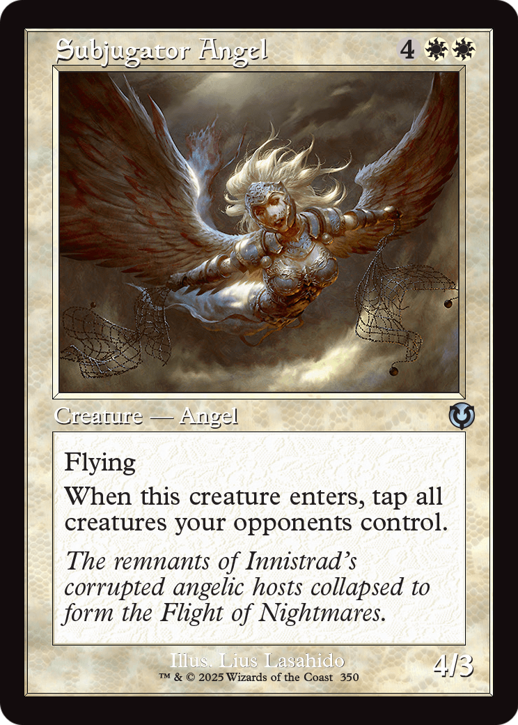 Subjugator Angel (Retro Frame) (INR-350) [Innistrad Remastered] Foil