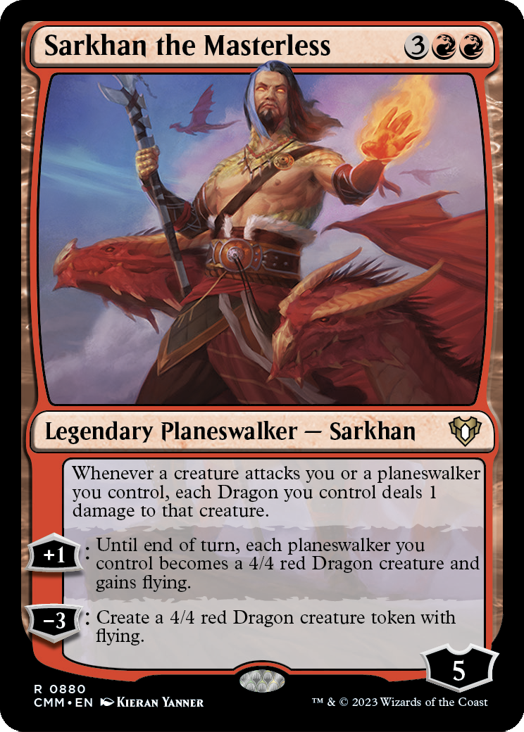 Sarkhan the Masterless (CMM-880) [Commander Masters]