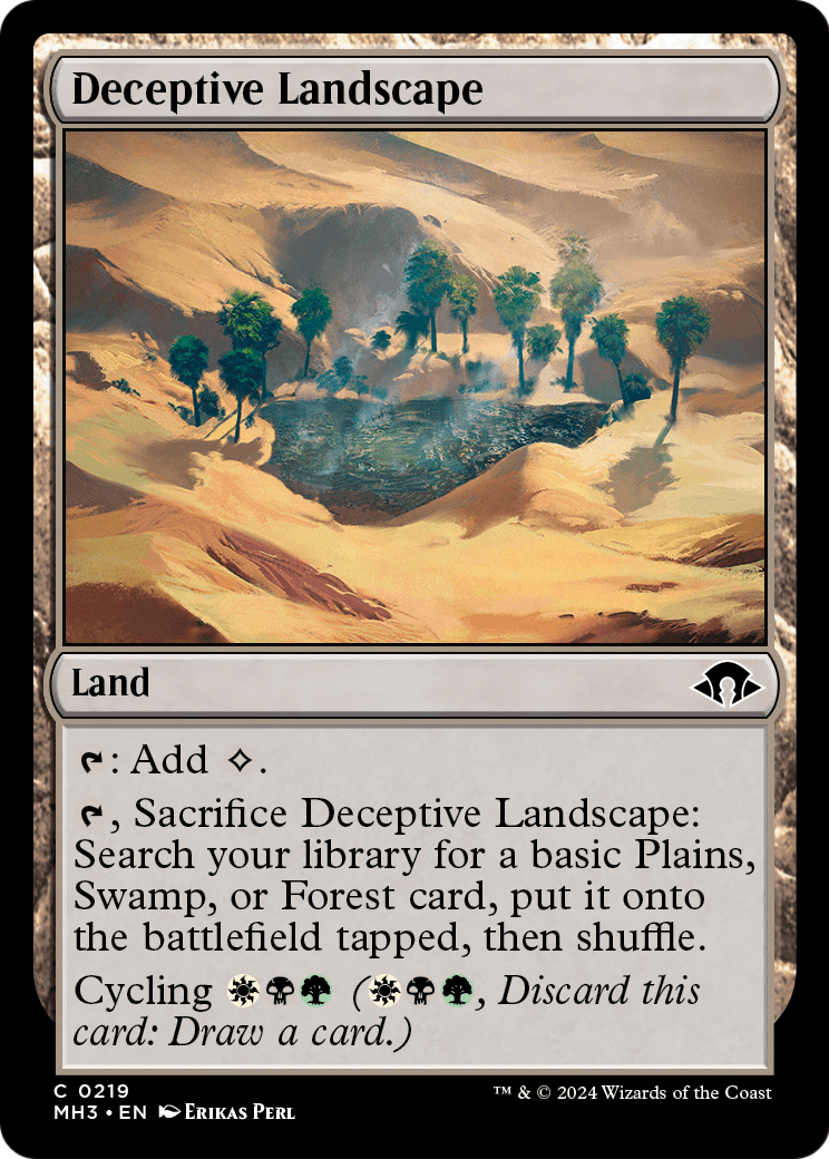 Deceptive Landscape (MH3-219) [Modern Horizons 3] Foil