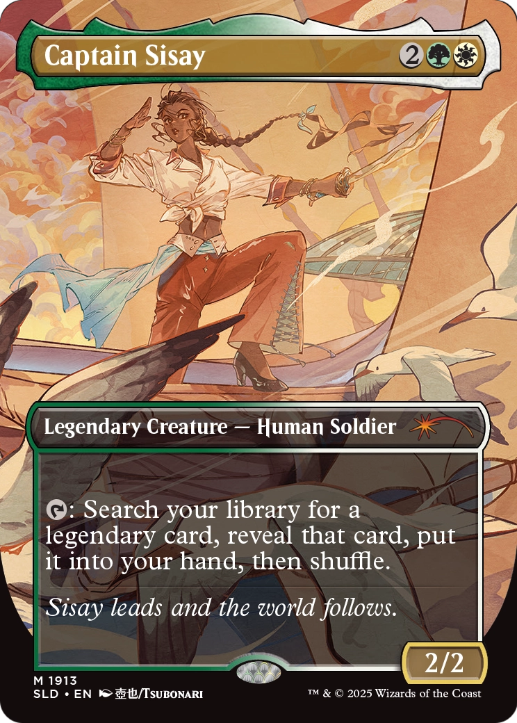 Captain Sisay (SLD-1913) (Borderless) [Secret Lair Drop]
