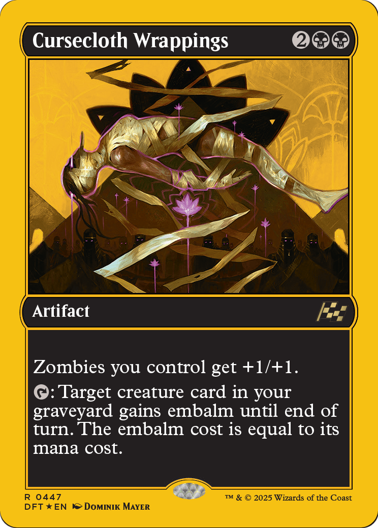 Cursecloth Wrappings (First-Place Foil) (DFT-447) [Aetherdrift] Foil