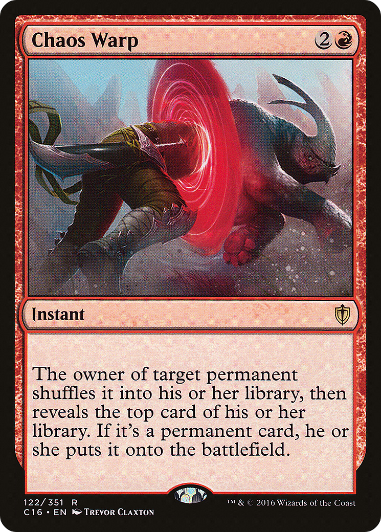 Chaos Warp (C16-122) [Commander 2016]
