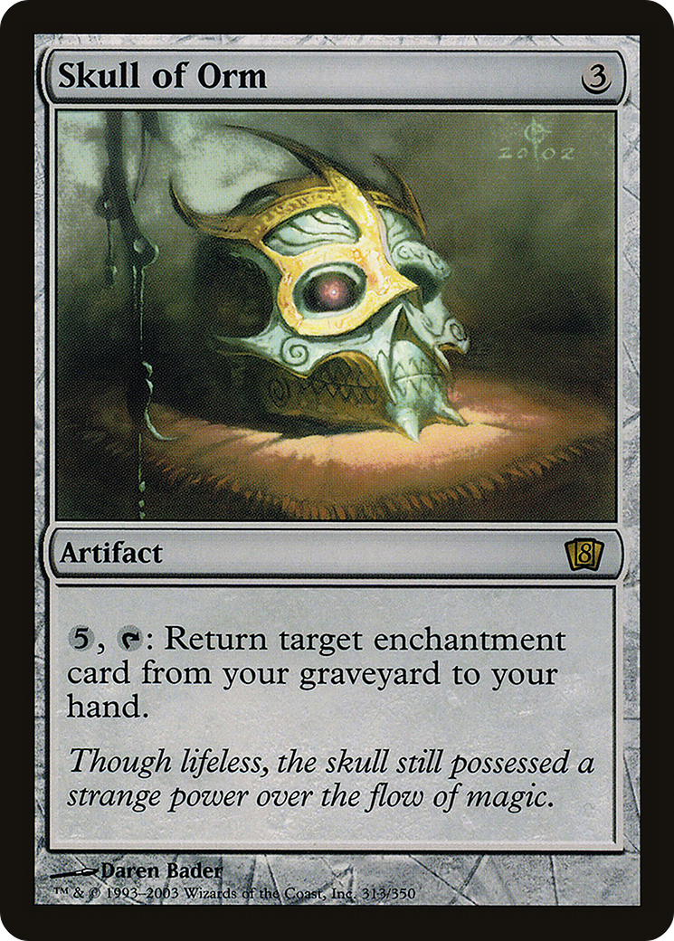 Skull of Orm (8ED-313) [8th Edition] Foil