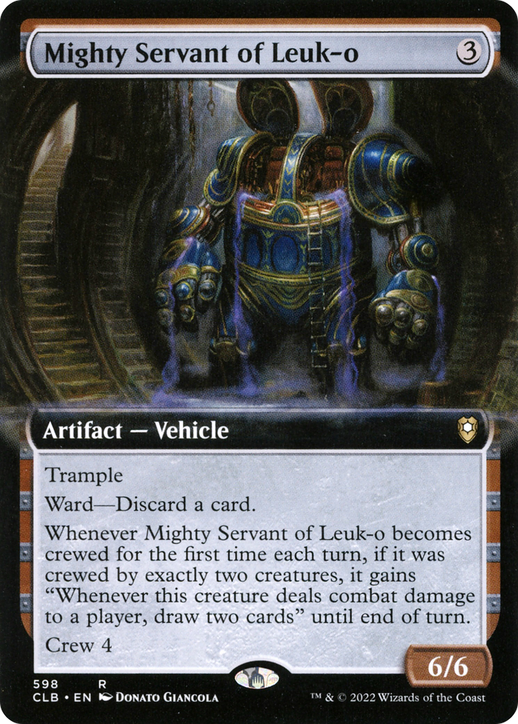 Mighty Servant of Leuk-o (Extended Art) (CLB-598) [Commander Legends: Battle for Baldur's Gate] Foil