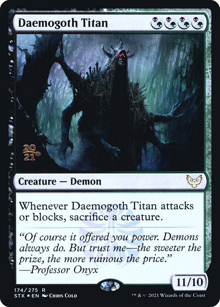 Daemogoth Titan (PRE-174S) [Strixhaven: School of Mages Promos] Foil