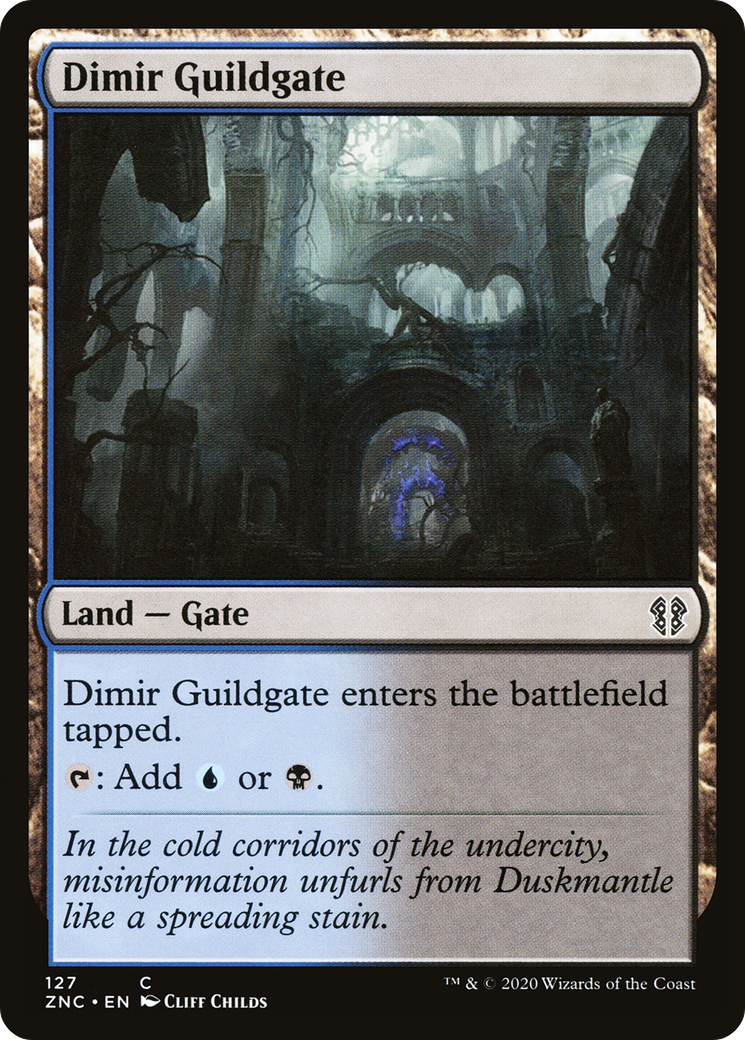 Dimir Guildgate (ZNC-127) [Zendikar Rising Commander]