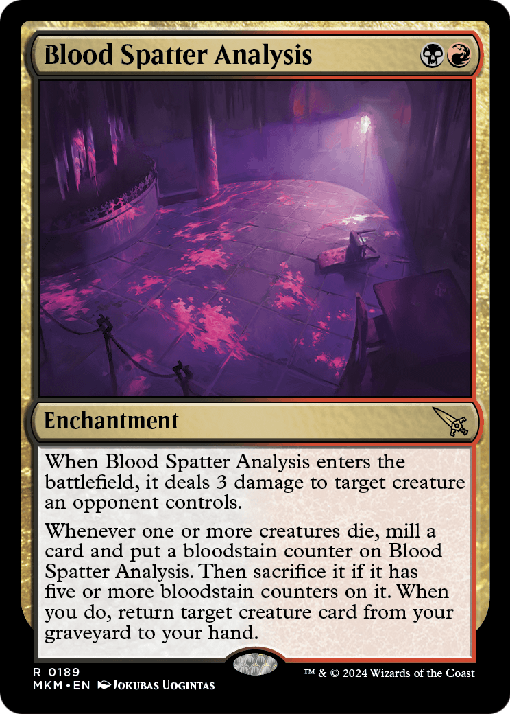 Blood Spatter Analysis (MKM-189) [Murders at Karlov Manor]