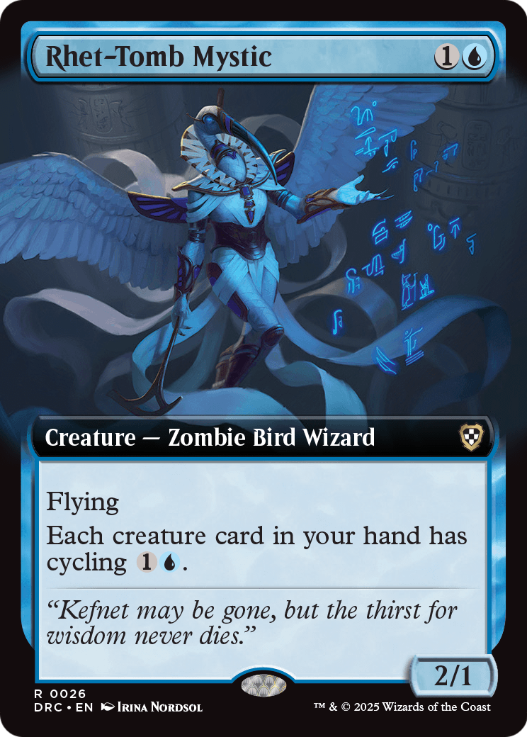 Rhet-Tomb Mystic (Extended Art) (DRC-026) [Commander: Aetherdrift]