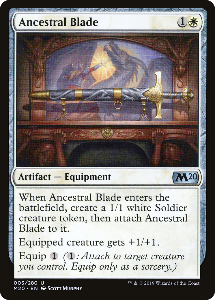 Ancestral Blade (M20-003) [Core Set 2020] Foil