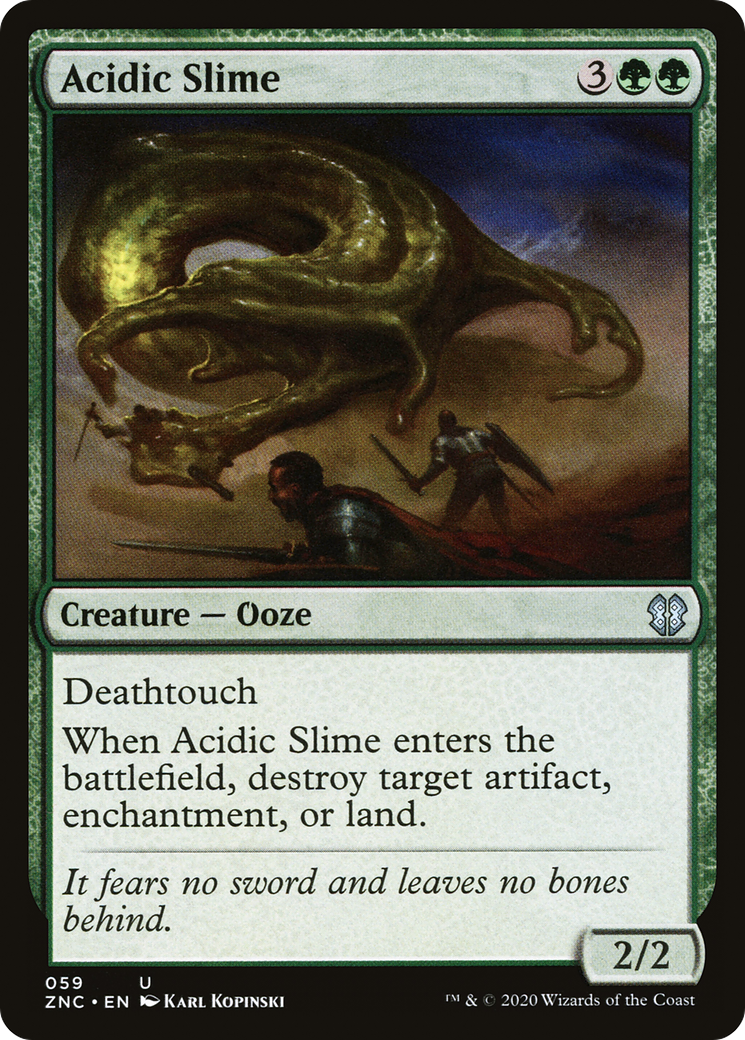 Acidic Slime (ZNC-059) [Zendikar Rising Commander]