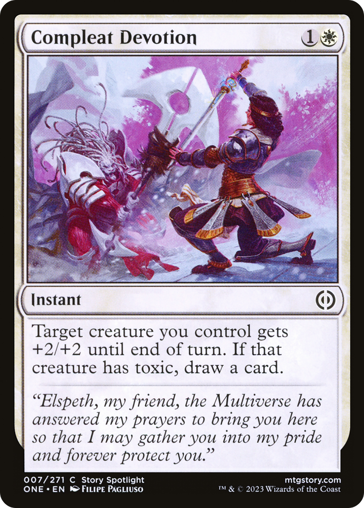Compleat Devotion (ONE-007) [Phyrexia: All Will Be One] Foil